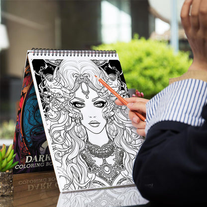 Beauty Dark Queen Coloring Book: Delight in 30 Whimsical Coloring Pages of Beauty Dark Queen for Gothic Art Admirers to Embrace the Quirky Charm and Elegantly Creepy Vibes of Dark Fantasy Scenes