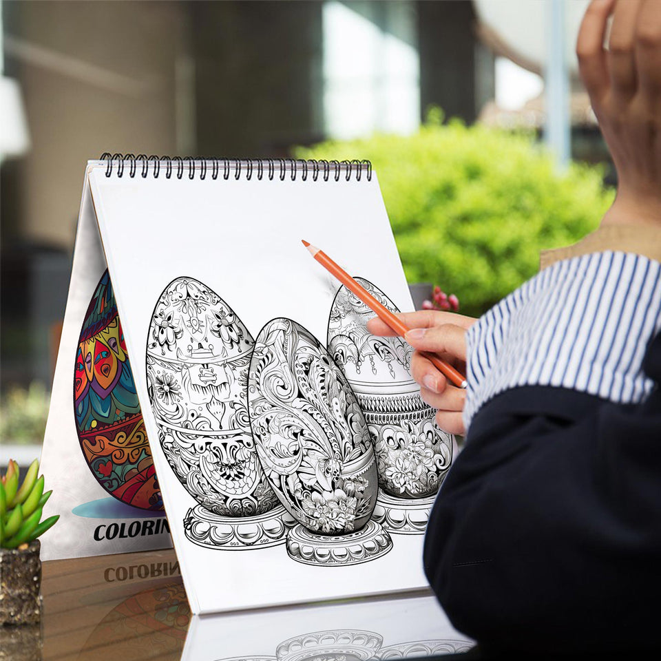 Mandala Easter Egg Coloring Book
