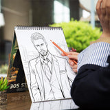 30s Style Man Spiral Bound Coloring Book: 30 Enchanting Coloring Pages, Unleashing Your Creativity in the World of 1930s Fashion