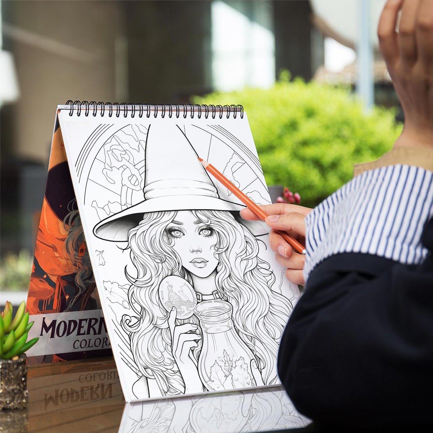Modern Witches Coloring Book