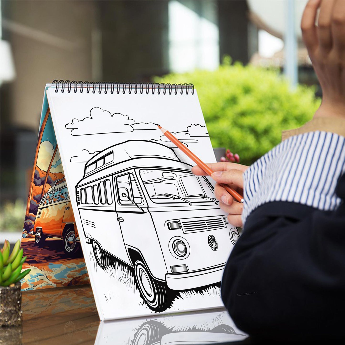 Van Life Coloring Book: Unleash Your Creativity with 30 Van Life Coloring Pages, Filling Them with Vibrant Hues and Imaginative Designs