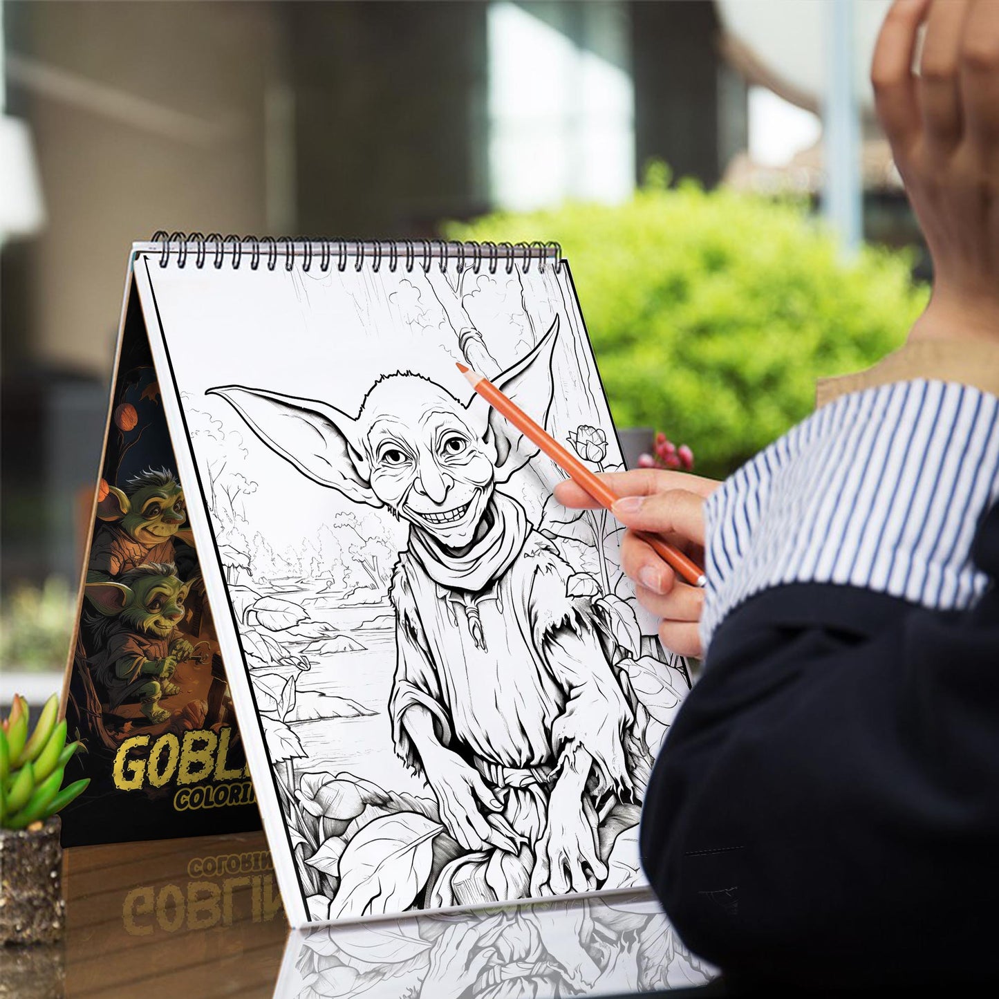 Goblin Spiral Bound Coloring Book: 30 Whimsical Goblin Coloring Pages for Fantasy Enthusiasts