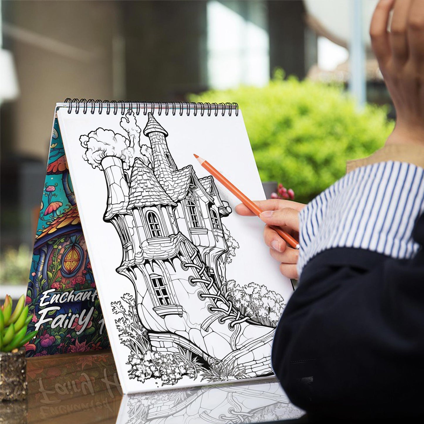 Enchanted Fairy House Coloring Book