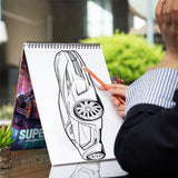 Supercars Spiral Coloring Book: 30 Thrilling Coloring Pages of Supercars