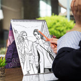 Lesbian Romance Spiral Bound Coloring Book: 30 Charming Pages Filled with Heartfelt Moments of Lesbian Romance