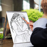 Endless Lesbian Love Spiral Bound Coloring Book: 30 Charming Pages Filled with Timeless Moments of Lesbian Love