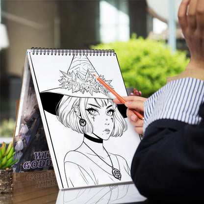 Witchy Goddesses Spiral-Bound Coloring Book: Embark on a Journey with Witchy Goddesses through 30 Captivating Coloring Pages of Modern Witches for an Artistic and Divine Adventure 