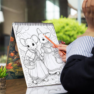 Mice of Fairyland Spiral Bound Coloring Book: 30 Enchanting Pages, Where Mice of Fairyland Come to Life