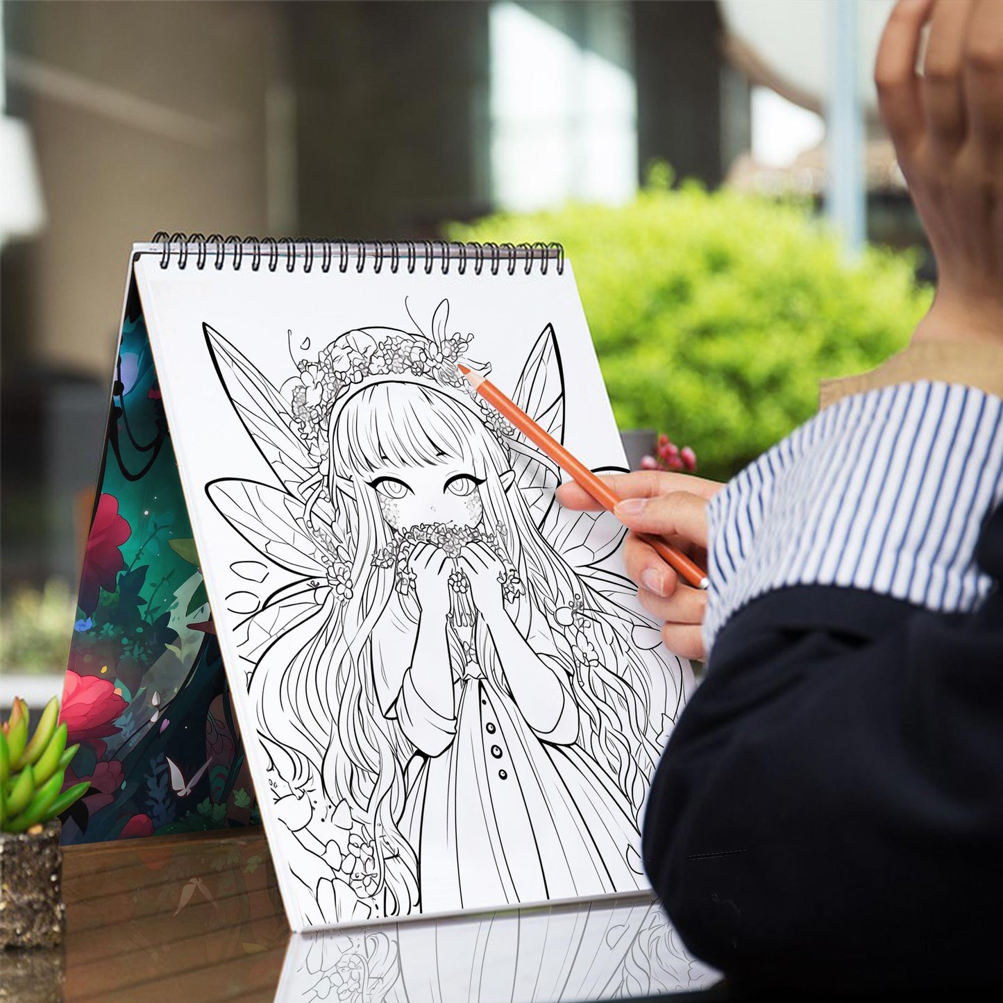 Fantasy Kawaii Fairy Coloring Book