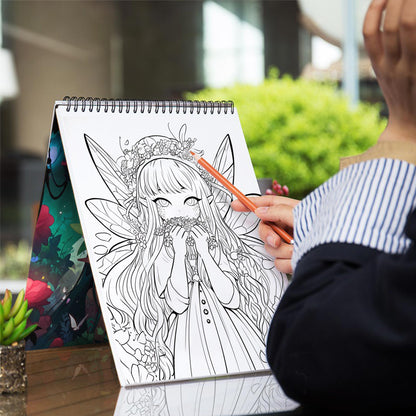 Fantasy Kawaii Fairy Coloring Book