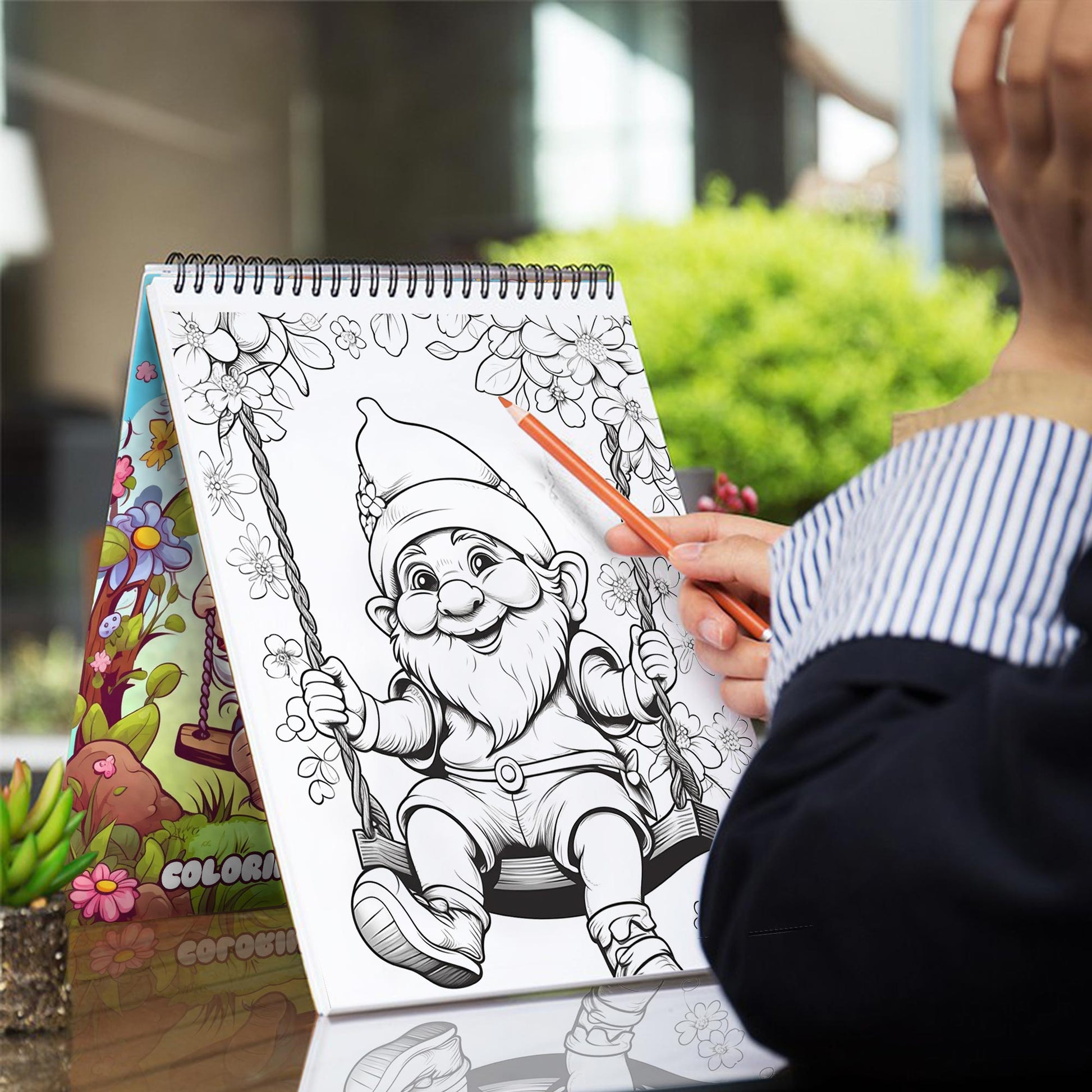Cute Gnomes Coloring Book: Explore 30 Intriguing Coloring Pages, Depicting Cute Gnomes and their Lively Village with Joyful Energy