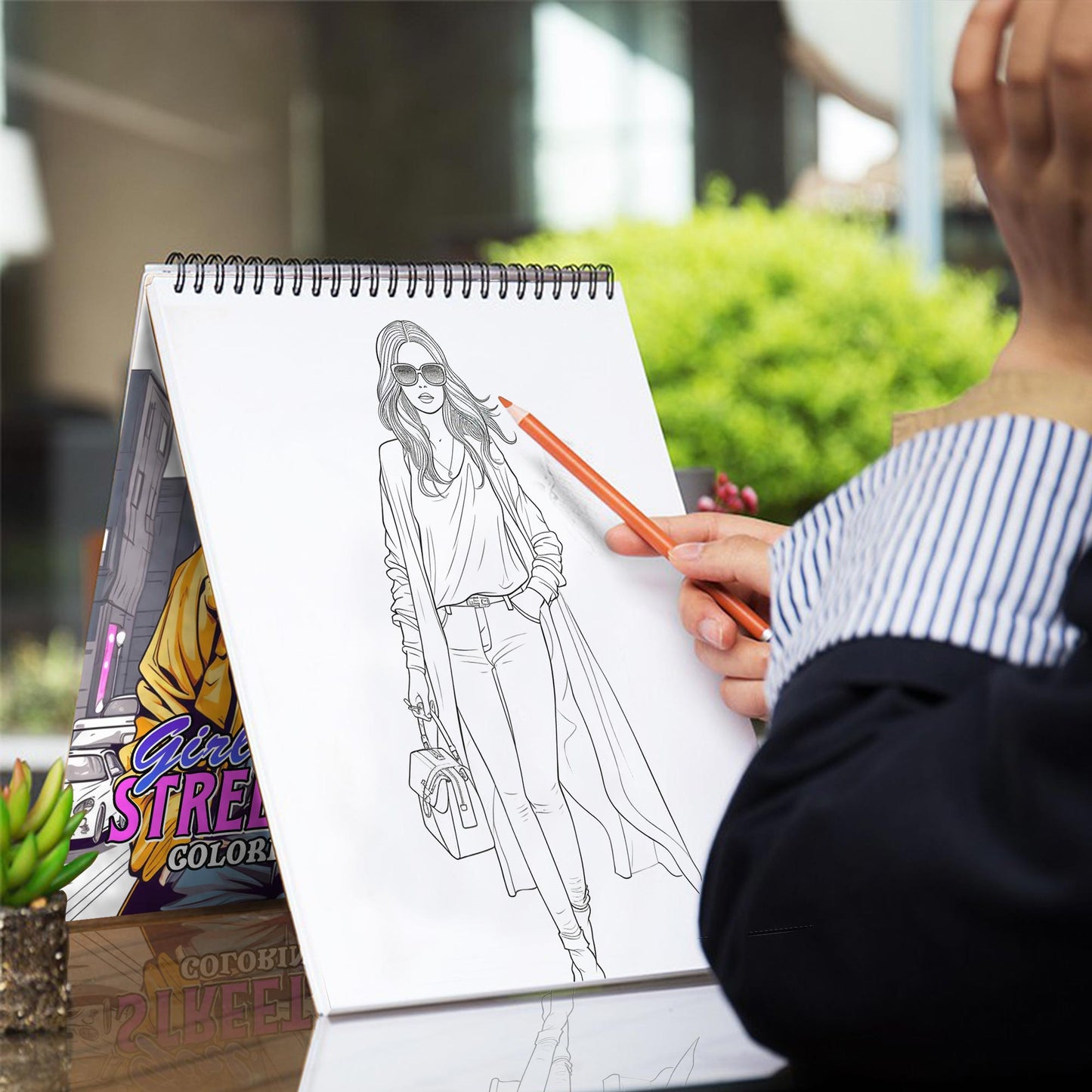 Girl Street Style Coloring Book
