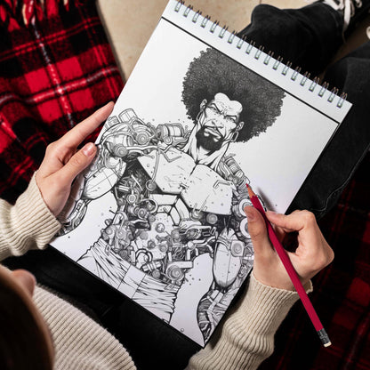 Robotics Spiral Bound Coloring Book: 30 Captivating Coloring Pages for Art Enthusiasts to Create Vibrant and High-Tech Artwork