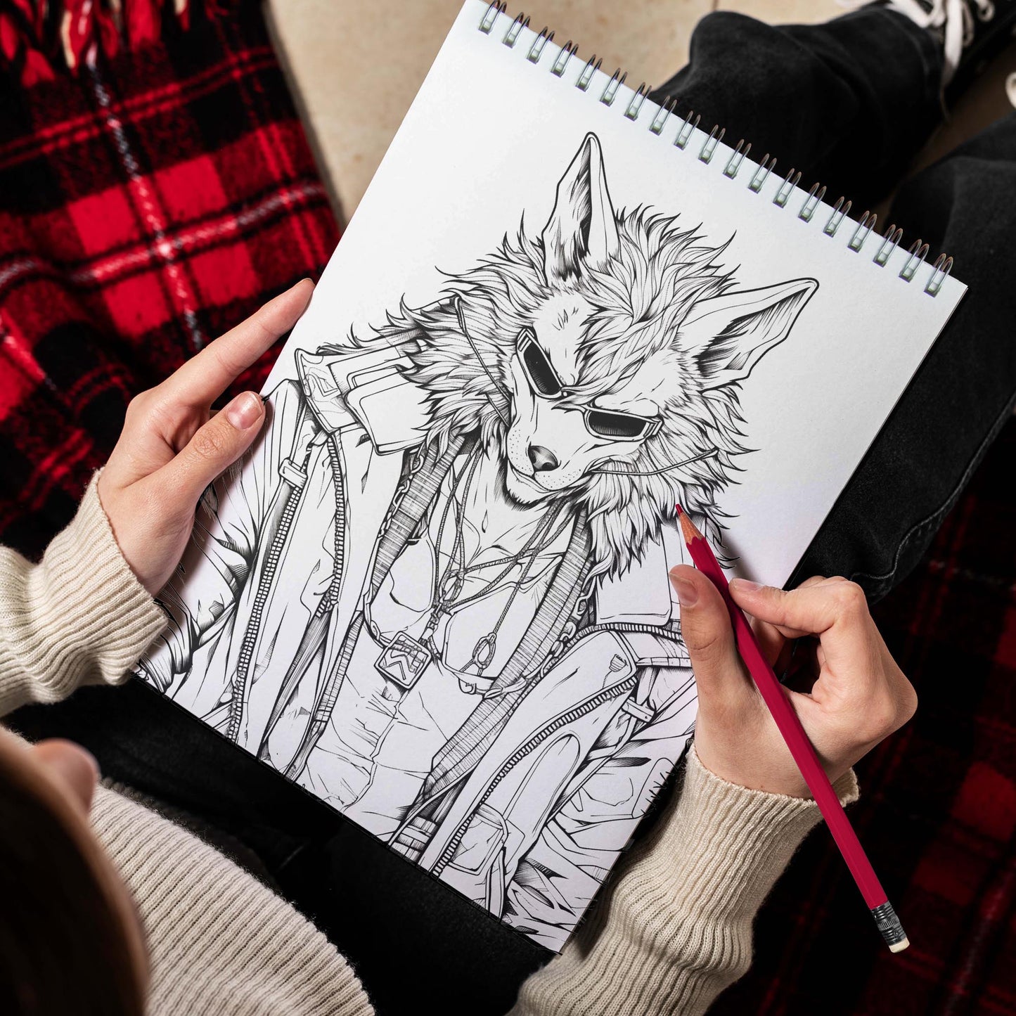 Badass Animals Spiral Coloring Book: 0 Bold and Badass Animal Illustrations for Artistic Souls