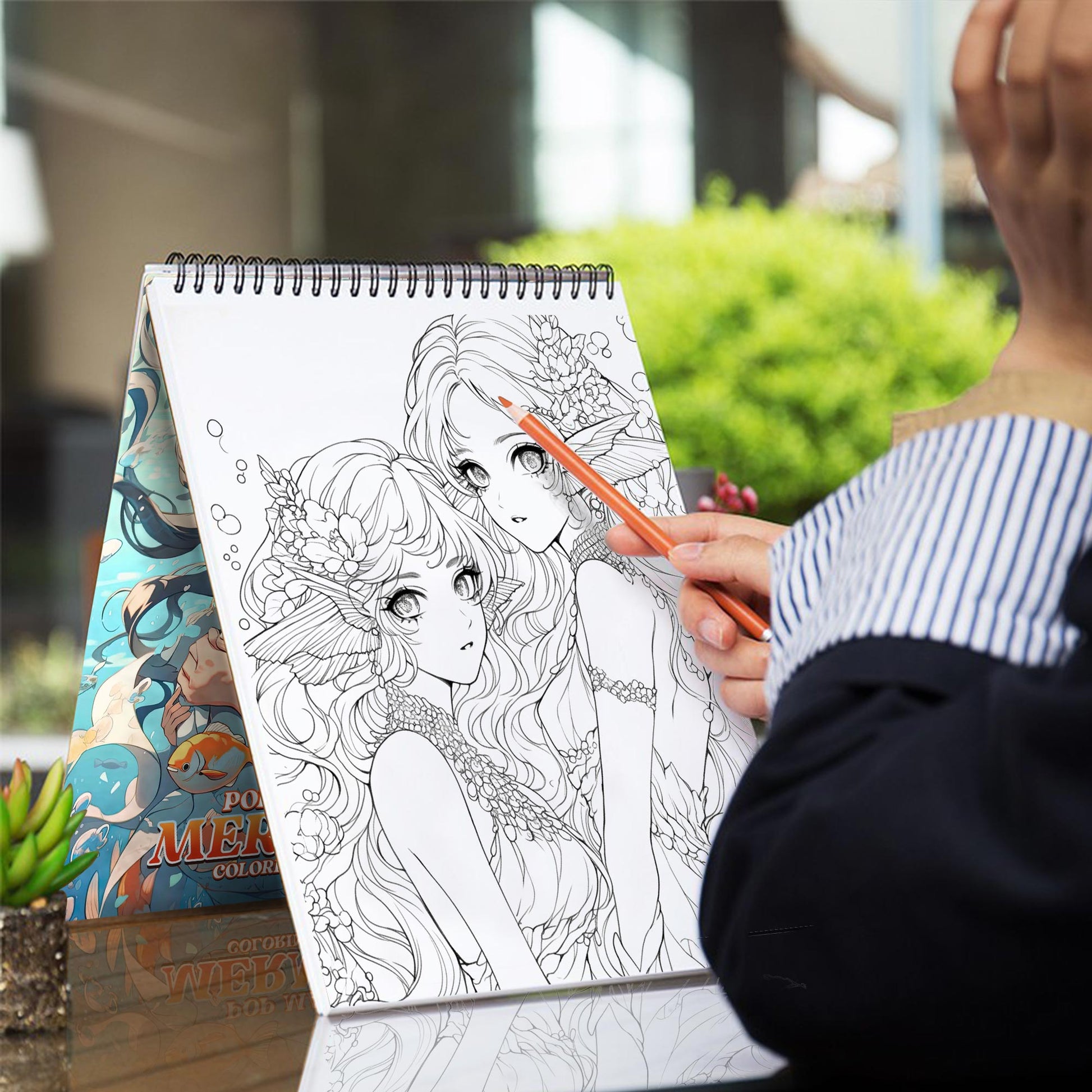 Pop Manga Mermaid Coloring Book: Unleash Your Artistic Talents in the Oceanic Adventure with 30 Charming Pop Manga Mermaid Coloring Pages for Coloring Enthusiasts to Embrace the Unique Style and Grace of Anime Merma