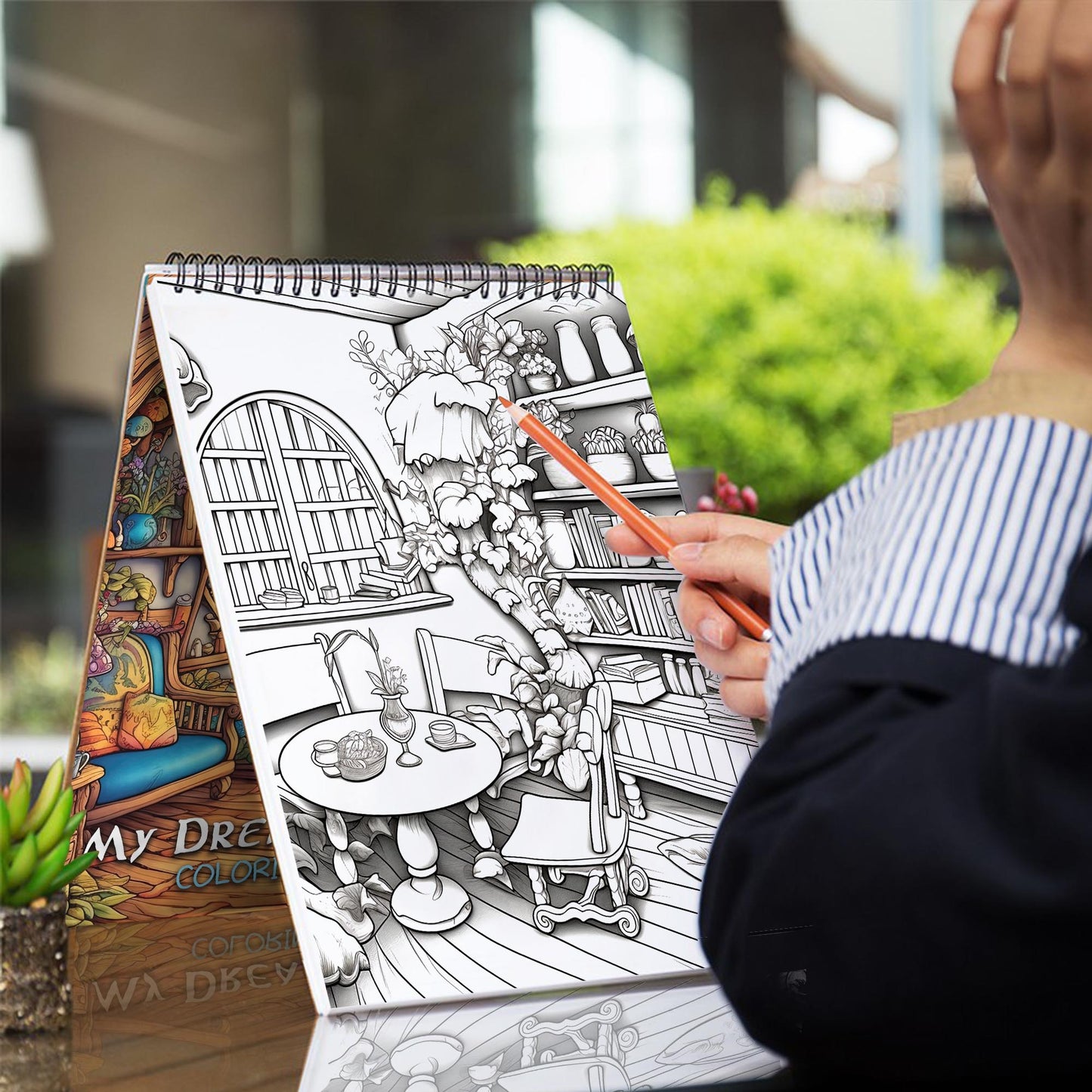 My Dream House Spiral Coloring Book: 30 Captivating Coloring Pages for Art Enthusiasts to Create Stunning and Personalized Dream House Artwork