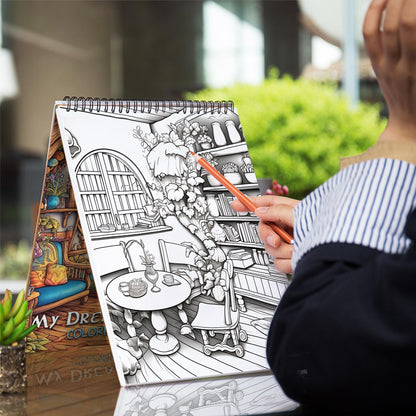 My Dream House Spiral Coloring Book: 30 Captivating Coloring Pages for Art Enthusiasts to Create Stunning and Personalized Dream House Artwork