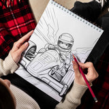 Racing Boys Spiral Bound Coloring Book: 30 Captivating Racing Boys Coloring Pages for an Adrenaline-Fueled Experience