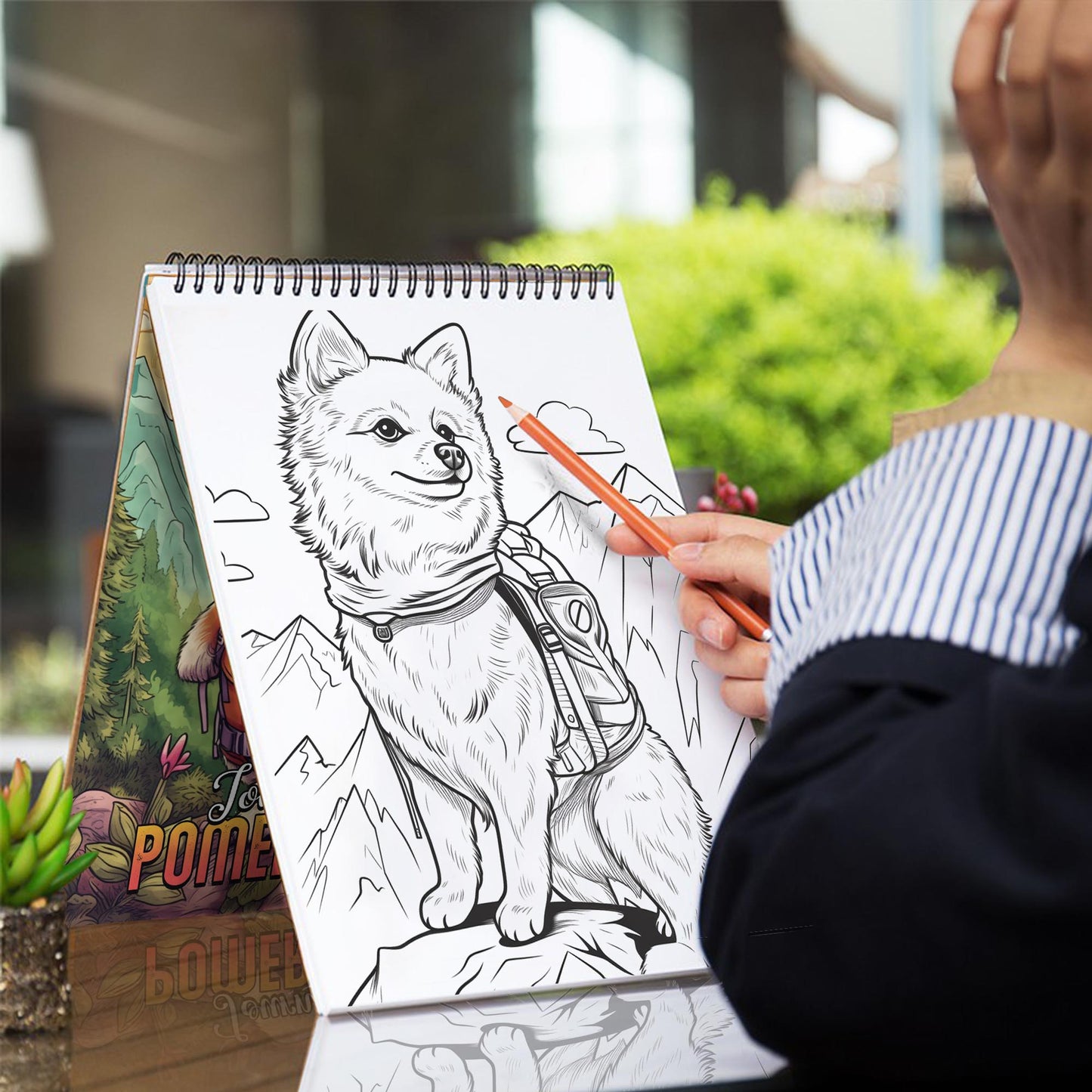 Journey of Pomeranian Spiral Coloring Book: 30 Whimsical Pomeranian Coloring Pages for Pomeranian Art Admirers to Embrace the Quirky Charm and Heartwarming Vibes of Pomeranian Adventures