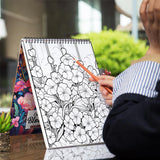 Enchanting Blooming Spiral-Bound Coloring Book: 30 Whimsical Coloring Pages of Enchanting Blooms