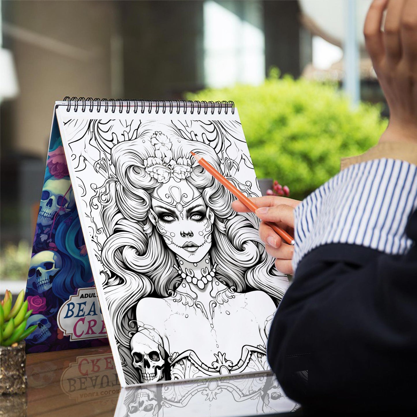 Beautiful Creepy Spiral Coloring Book: 30 Exquisitely Macabre Coloring Pages for Adults to Embrace the Beauty in the Dark