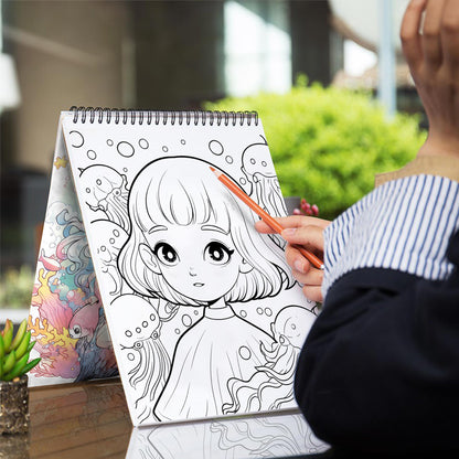 Pop Manga Sea Creatures Coloring Book: Unleash Your Artistic Talents in the Oceanic Journey with 30 Charming Pop Manga Sea Creatures Coloring Pages for Coloring Enthusiasts to Embrace the Unique Style and Grace of A