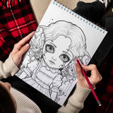 Creepy Doll Spiral Bound Coloring Book: Discover 30 Serene Coloring Pages, Inviting You to Color Dolls with a Gothic Twist and Haunting Details