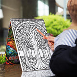 Stained Glass Plants Spiral Coloring Book: 30 Charming Coloring Pages for Coloring Enthusiasts to Embrace the Elegance and Translucency of Stained Glass Plant Illustrations