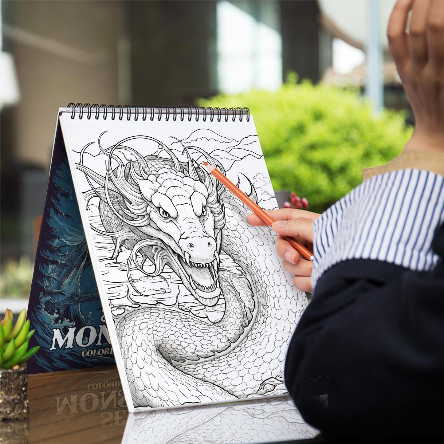 Sea Monster Coloring Book: Explore 30 Mythical Coloring Pages, Depicting Majestic Sea Monsters from Ancient Folklore and Maritime Tales