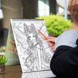 Fairyland Spiral Coloring Book: 30 Shimmering Coloring Pages, Featuring Fairies with Glittering Wings and Delicate Fairy Dust