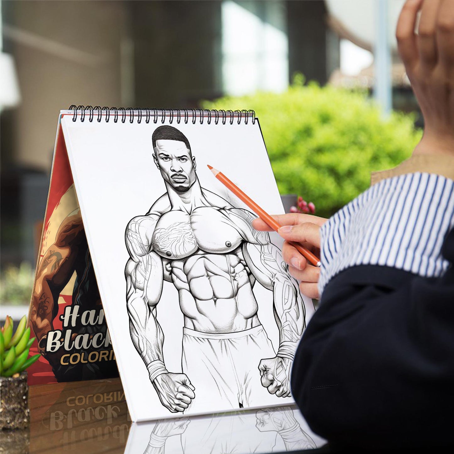 Handsome Black Males Spiral Bound Coloring Book: 30 Captivating Coloring Pages of Black Males for a Stylish and Artistic Journey