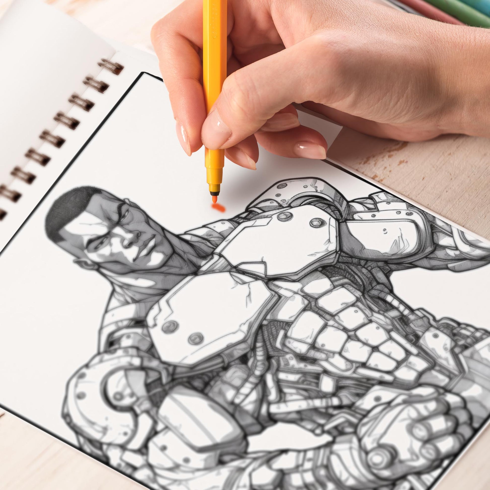Robotics Spiral Bound Coloring Book: 30 Captivating Coloring Pages for Art Enthusiasts to Create Vibrant and High-Tech Artwork
