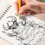 Halloween Food Spiral-Bound Coloring Book: 30 Captivating Coloring Pages for Halloween and Art Enthusiasts to Create Strikingly Creepy Artwork 