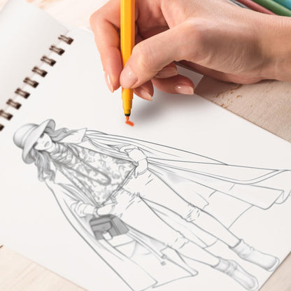 Girl Street Style Coloring Book