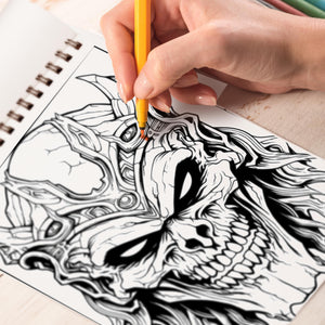Sinister Creations Spiral Bound Coloring Book: Explore the Shadowy Realms of Dark Artistry with this Sinister Coloring Book for Thrill-Seekers and Horror Enthusiasts