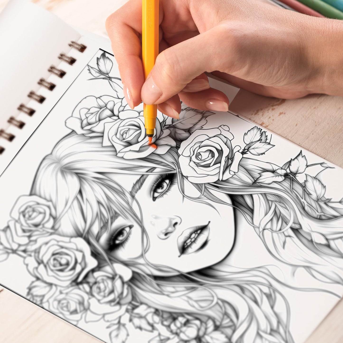 Cursed Charmer Spiral Bound Coloring Book: 30 Coloring Pages for Gothic Art Enthusiasts to Unleash Their Creative Expression