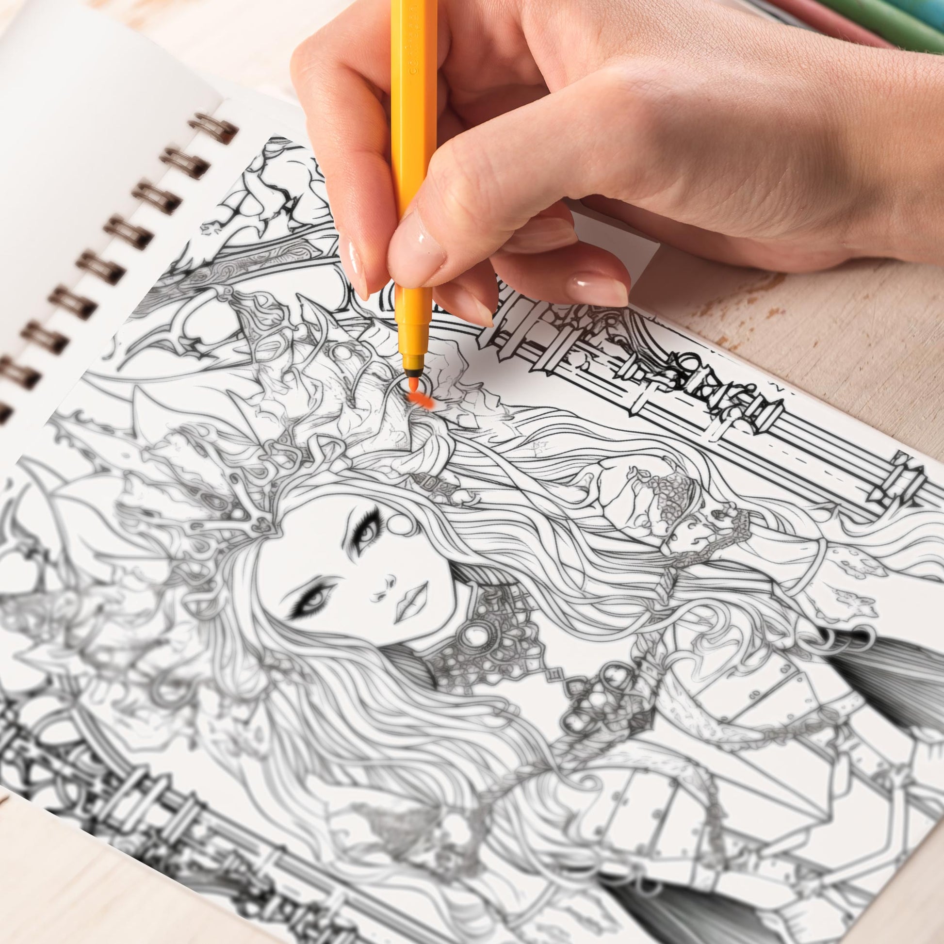 Beauty Dark Queen Coloring Book: Delight in 30 Whimsical Coloring Pages of Beauty Dark Queen for Gothic Art Admirers to Embrace the Quirky Charm and Elegantly Creepy Vibes of Dark Fantasy Scenes