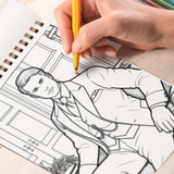 30s Style Man Spiral Bound Coloring Book: 30 Enchanting Coloring Pages, Unleashing Your Creativity in the World of 1930s Fashion