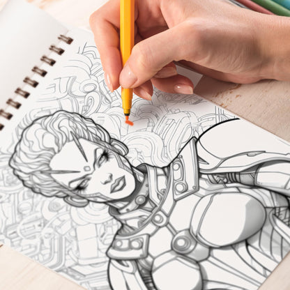 Afrofuturism Women Coloring Book