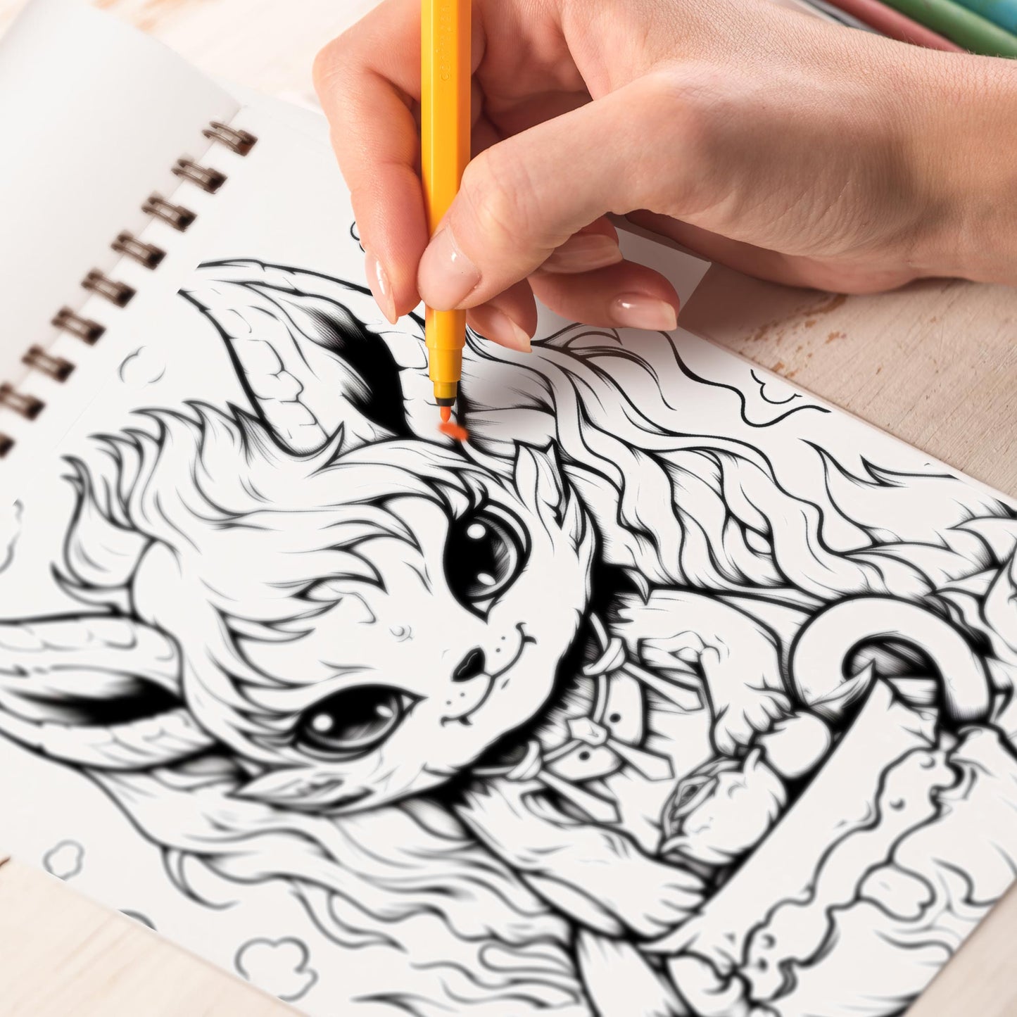 Creepy Kawaii Creature Coloring Book