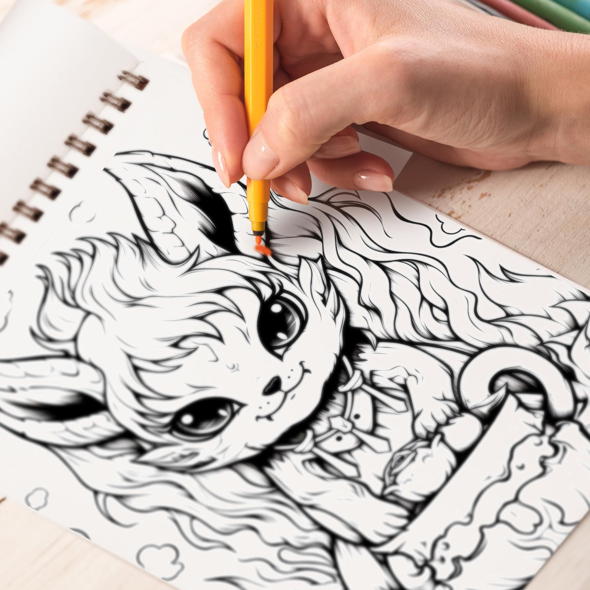 Creepy Kawaii Creature Coloring Book