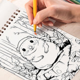 Cute Pals in the Woods Spiral-Bound Coloring Book: 30 Exquisite Coloring Pages for Fans of Cute Animals