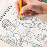 Geek Gods Mythology Spiral-Bound Coloring Book: 30 Intriguing Mythological Coloring Pages, Unveiling Geek Gods from Diverse Worlds 