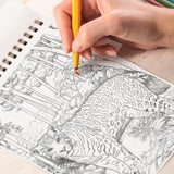 The Grandeur of Nature Spiral Coloring Book: 30 Captivating Coloring Pages for Nature and Art Lovers to Create Stunning and Imaginative Artwork