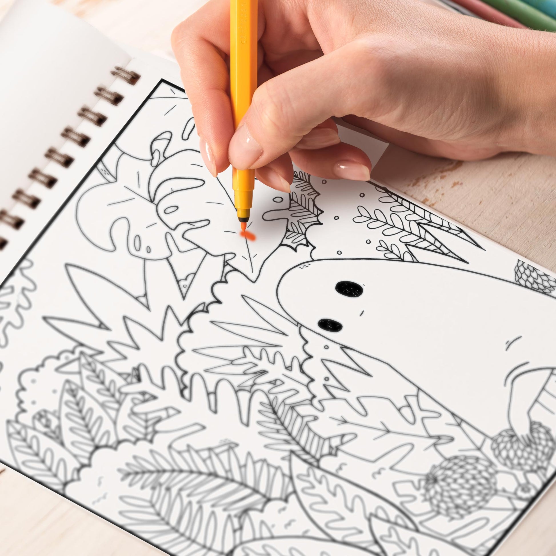 The Sad Ghost Coloring Book