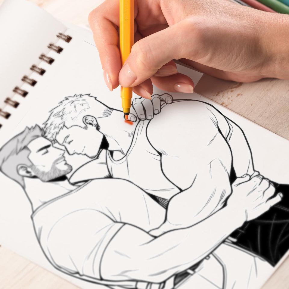 Daddies Know Best Spiral Bound Coloring Book: 30 Pages of Daddies Gay Coloring Artwork