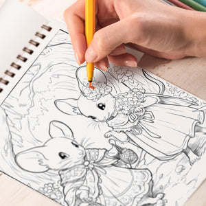 Mice of Fairyland Spiral Bound Coloring Book: 30 Enchanting Pages, Where Mice of Fairyland Come to Life