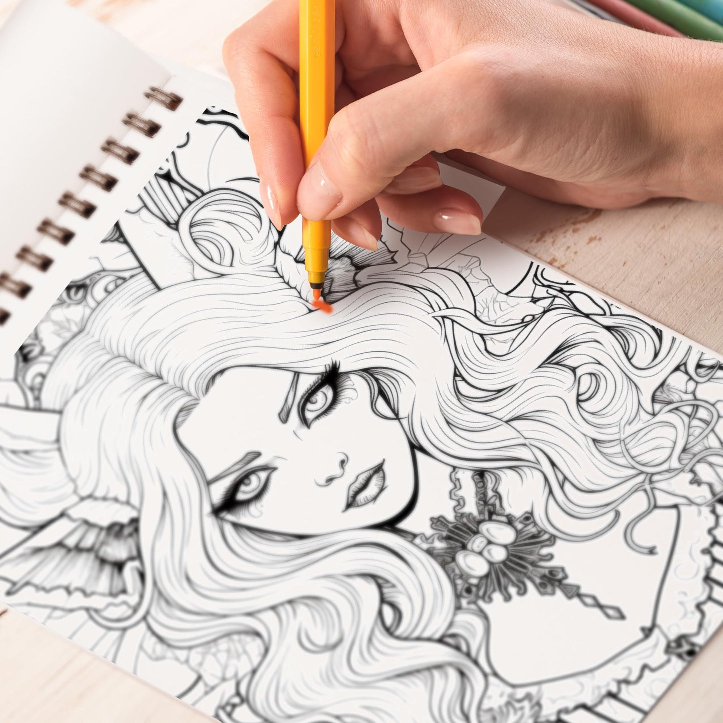 Dark Art Gothica Spiral Coloring Book: Unleash Your Creativity with the Dark Art Gothica Coloring Book