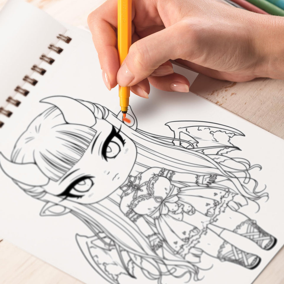 Evil Cupid Spiral Coloring Book: Unleash your creativity with Evil Cupid's designs Coloring pages