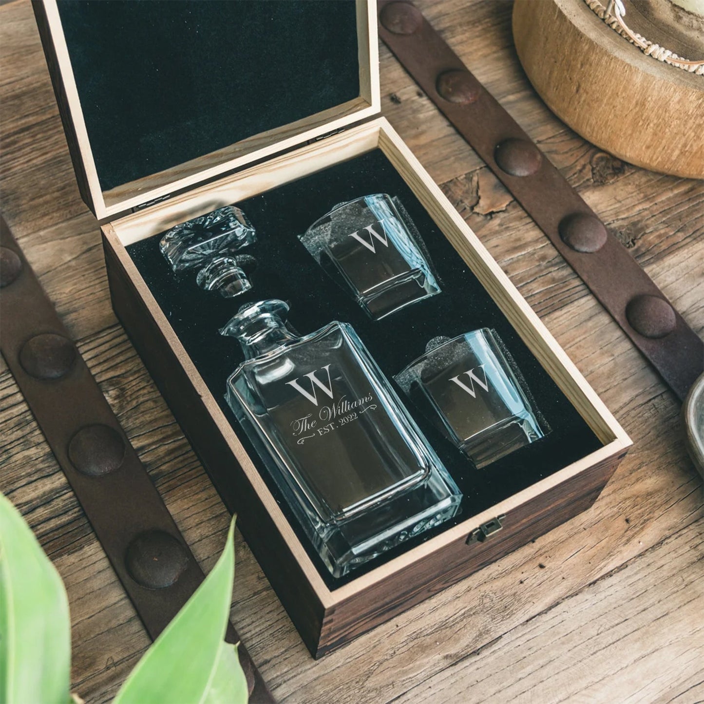 Personalized Whiskey Decanter Set 7